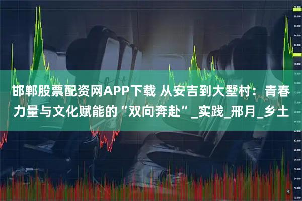 邯郸股票配资网APP下载 从安吉到大墅村：青春力量与文化赋能的“双向奔赴”_实践_邢月_乡土